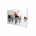 Begin Home Decor 20 x 30 in. Cyclists At The End of A Race-Print on Canvas 2080-2030-SP28